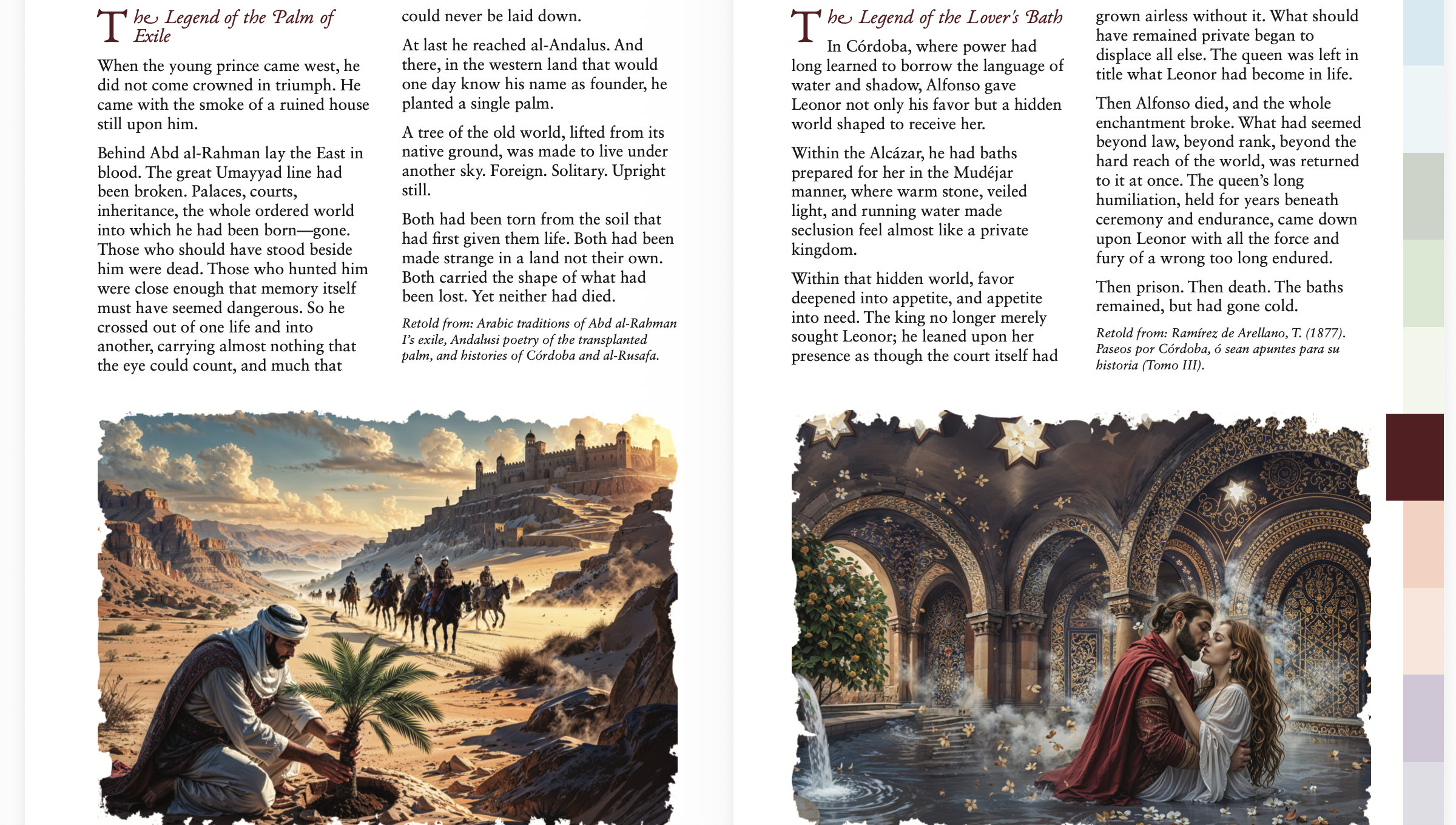 Córdoba legends illustration